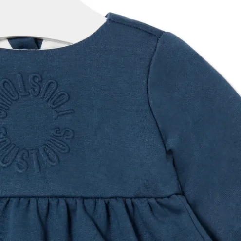 Vestido de bebé para menina Trend azul marinho