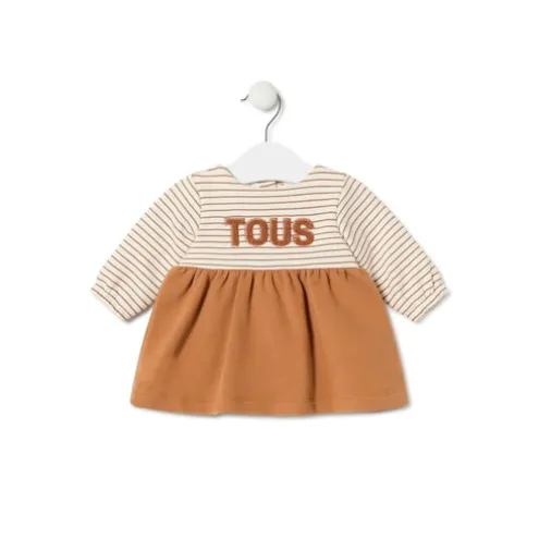 Vestido de bebé para menina Classic cor-de-laranja