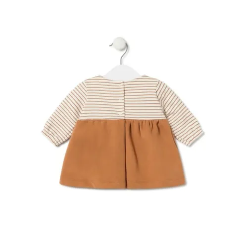 Vestido de bebé para menina Classic cor-de-laranja