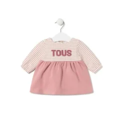 Vestido de bebé para menina Classic cor-de-rosa
