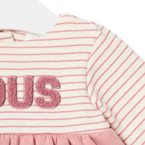 Vestido de bebé para menina Classic cor-de-rosa
