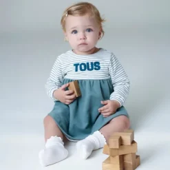 Vestido de bebé para menina Classic cor-de-rosa