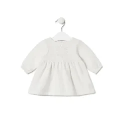 Vestido de bebé para menina Trend cor crua