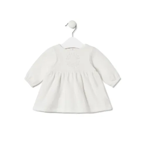 Vestido de bebé para menina Trend cor crua