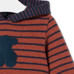 Vestido de menina com capuz Blue azul marinho